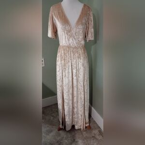 Champagne Velvet Formal Size 8 -10 M Medium
